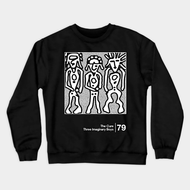 Three Imaginary Boys / Minimalist Style Artwork Crewneck Sweatshirt by saudade